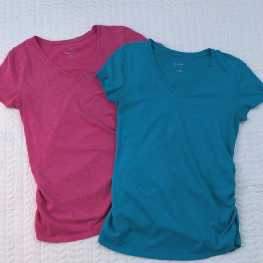 Two Isabel Maternity T-shirts Small & Medium GUC